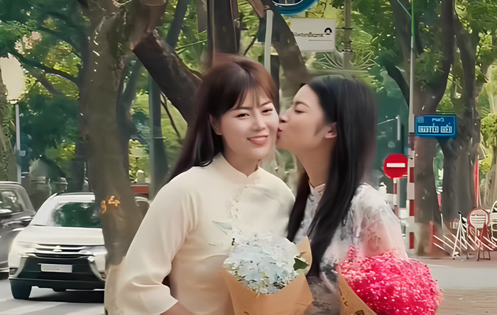 Có thể thấy, mối quan hệ giữa Thanh Hương và con gái rất tốt đẹp. 