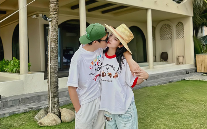 Quỳnh Lương tung ảnh khóa môi bạn trai thiếu gia, đập tan tin đồn âm thầm chia tay Ảnh 2