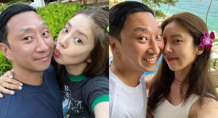 Khoảnh khắc đời thường của vợ chồng Son Dam Bi. 