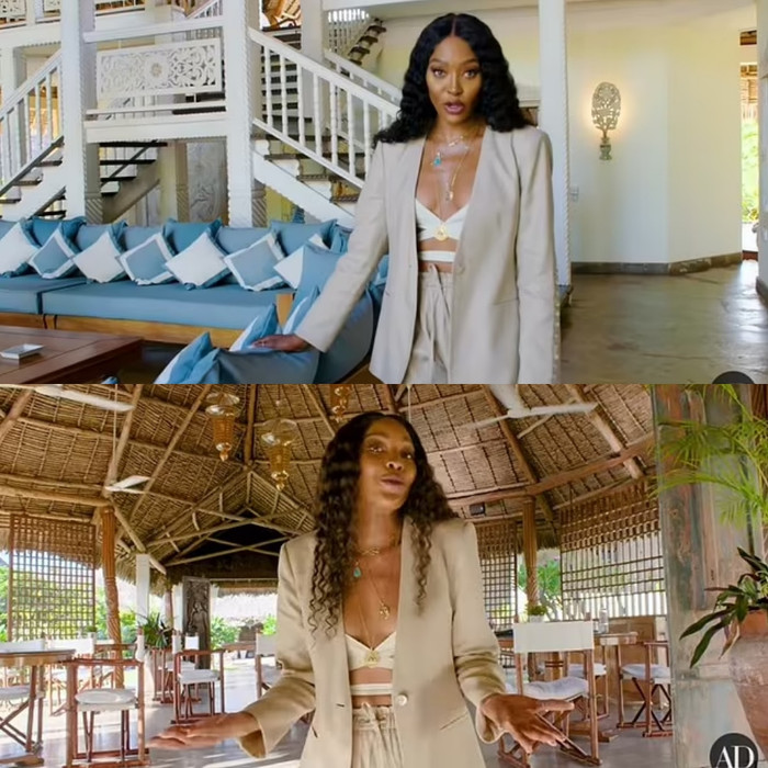 Naomi Campbell giới thiệu về căn biệt thự xa hoa tại Kenya.
