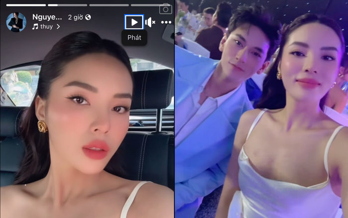 Kỳ Duyên không nhắc đến Minh Triệu, chỉ giao tiếp, trò chuyện với những đồng nghiệp khác. Ảnh: FBNV