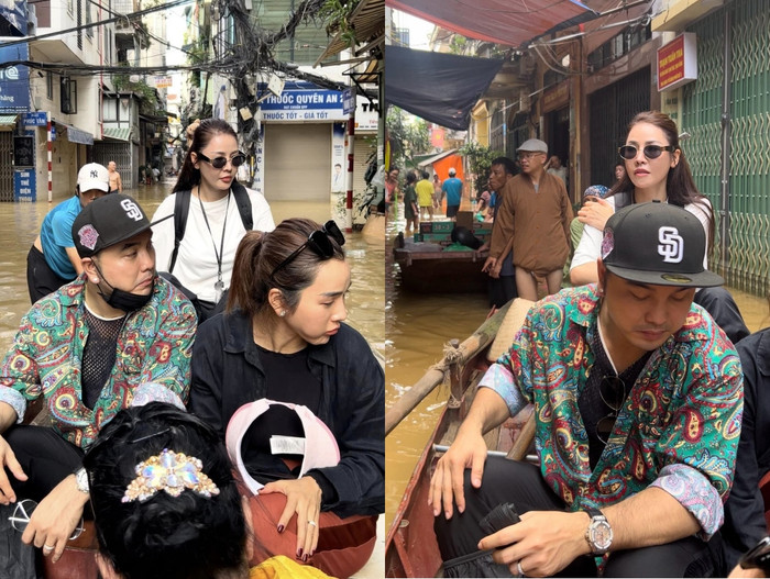 Quế Vân vướng ồn ào phông bạt sau đợt từ thiện tại quận Hoàn Kiếm, Hà Nội.