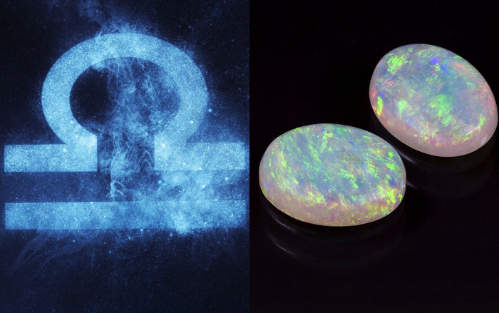 Cung Thiên Bình phù hợp với đá opal hoặc ngọc lưu ly. Ảnh minh họa