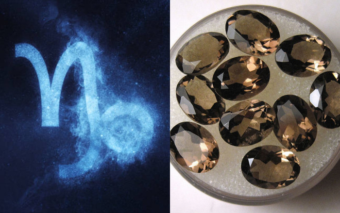 Cung Ma Kết phù hợp với hồng ngọc hoặc thạch anh khói. Ảnh minh họa