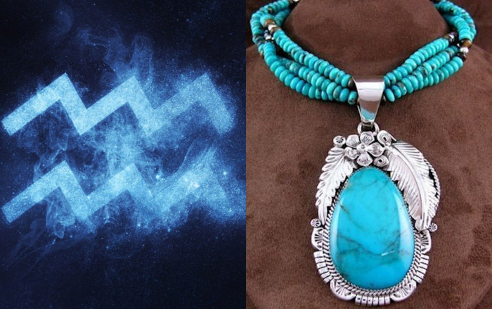 Cung Bảo Bình phù hợp với ngọc lam hoặc thạch anh tím. Ảnh minh họa