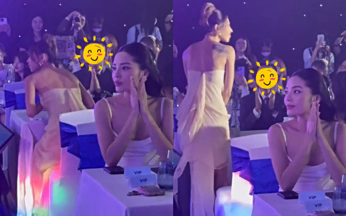 Hoa hậu Kỳ Duyên thay đổi biểu cảm khi nghe giới thiệu Minh Triệu Ảnh 2