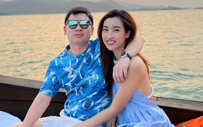 Chồng Đỗ Mỹ Linh chăm con, biểu cảm của ái nữ gây sốt Ảnh 2