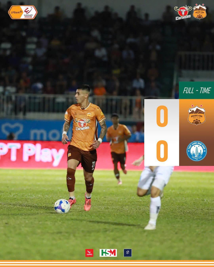 HAGL hoà Nam Định 0-0.