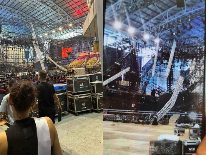 Miss Cosmo gặp sự cố sập sân khấu, một người bị thương Ảnh 1