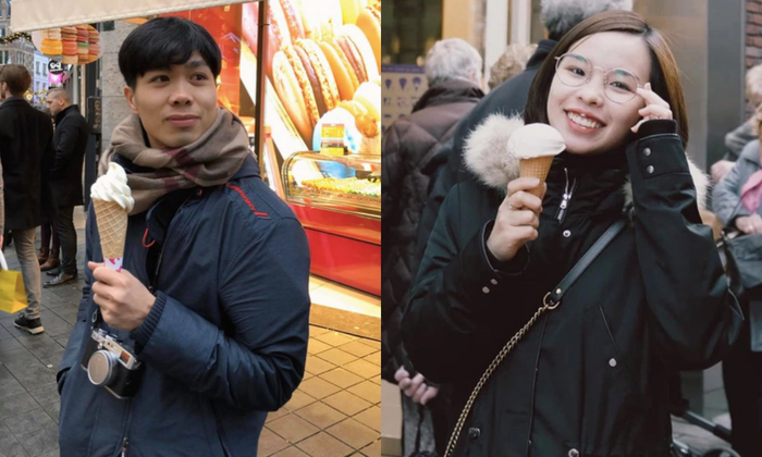 Hình ảnh Viên Minh và Công Phượng thuở còn hẹn hò ỏ Bỉ.