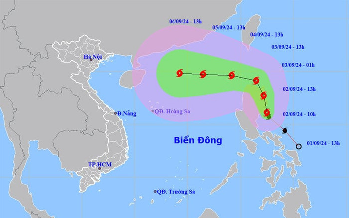 Đường đi của bão Yagi sắp tiến vào Biển Đông, có ảnh hưởng tới đất liền nước ta? Ảnh 2