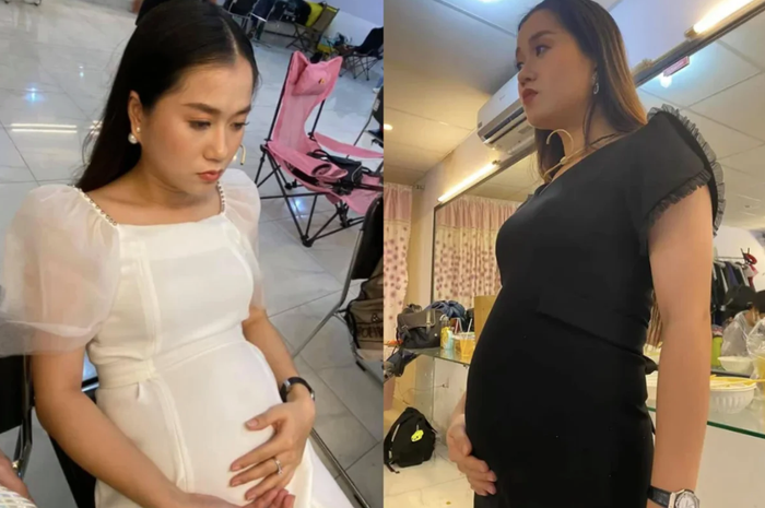 Vì niềm đam mê với đồ ăn, Lâm Vỹ Dạ từng nhiều lần để lộ khoảnh khắc vòng 2 lùm lùm thấy rõ. 