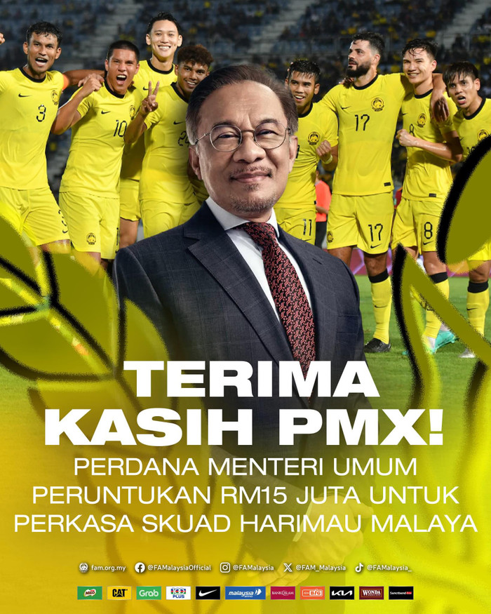 Sau thông tin liên quan đến HLV Park Hang Seo, tuyển Malaysia nhận tin vui lớn về tài chính với 87 tỷ đồng. Ảnh: FAM