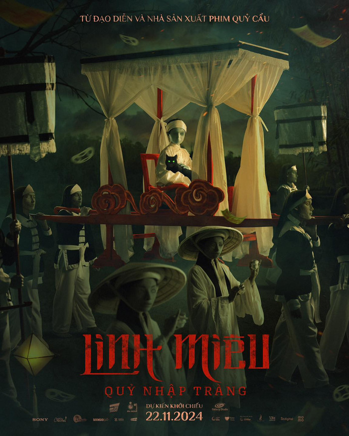 Poster mới của dự án điện ảnh Linh Miêu: Quỷ Nhập Tràng có sự tham gia diễn xuất của hoa hậu Thùy Tiên