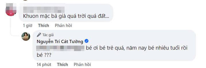 Cát Tường lên tiếng đáp trả khi bị chê già. 