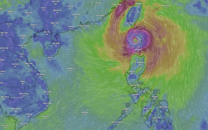 Xuất hiện cơn bão rất mạnh gần Biển Đông Ảnh 2