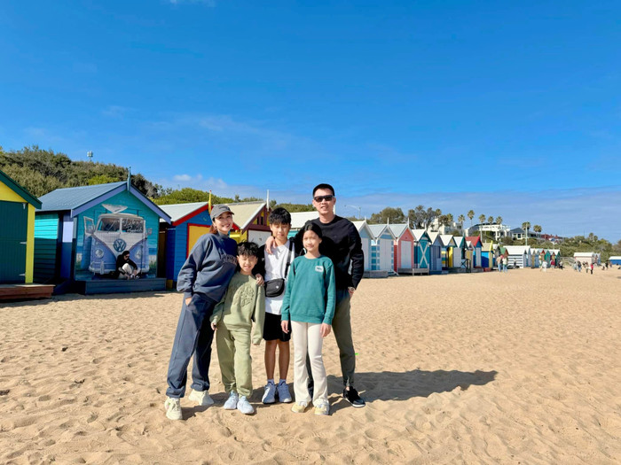 Ốc Thanh Vân và chồng cũng cố gắng sắp xếp thời gian để đưa các con đi vui chơi, khám phá nước Úc. 