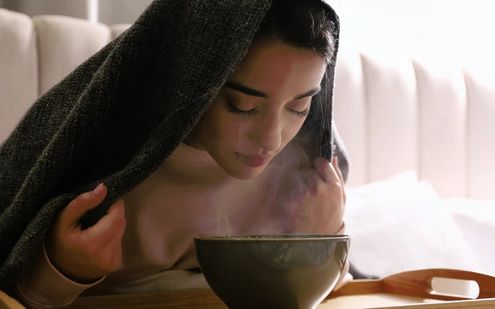 Xông mặt thảo dược là phương pháp truyền thống của phụ nữ Trung Quốc. Ảnh minh họa