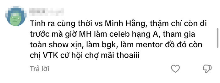 Một bình luận so sánh Vĩnh Thiên Kim với Minh Hằng. 