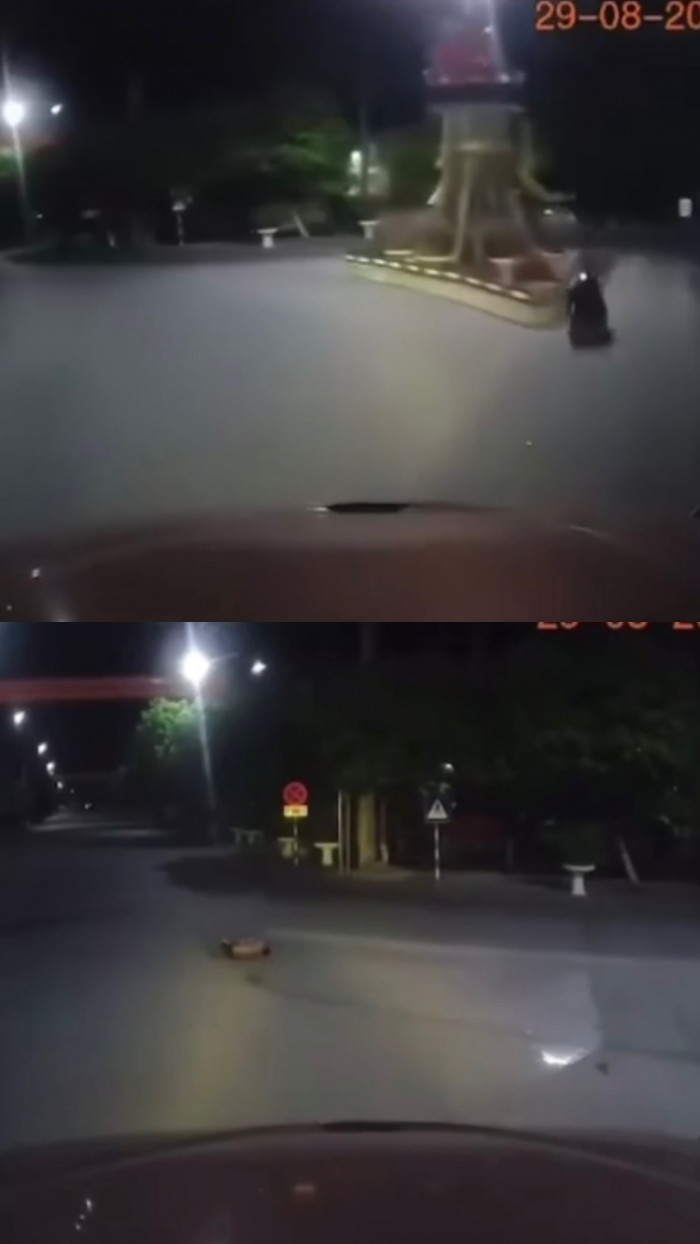 Đoạn clip từ camera hành trình của xe container chỉ dài khoảng 6 giây nhưng đủ để khiến người xem phải kinh sợ trước tốc độ và mức độ nghiêm trọng của vụ tai nạn.