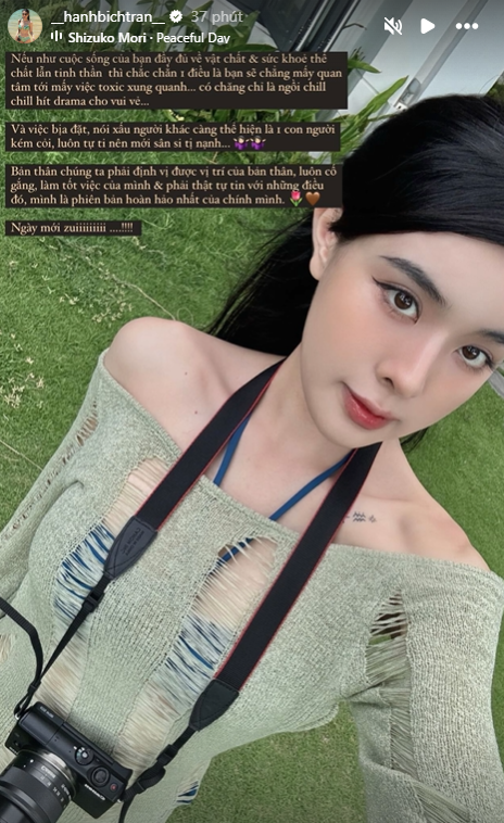 Bạn gái Văn Thanh thẳng thắn nói về việc bịa đặt, nói xấu người khác. Ảnh chụp màn hình