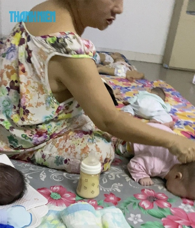 Những hình ảnh thương tâm được ghi lại tại mái ấm Hoa Hồng. Ảnh: Báo Thanh Niên