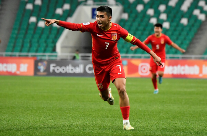 U22 Trung Quốc đánh bại U22 Việt Nam 2-1. Ảnh: AFC