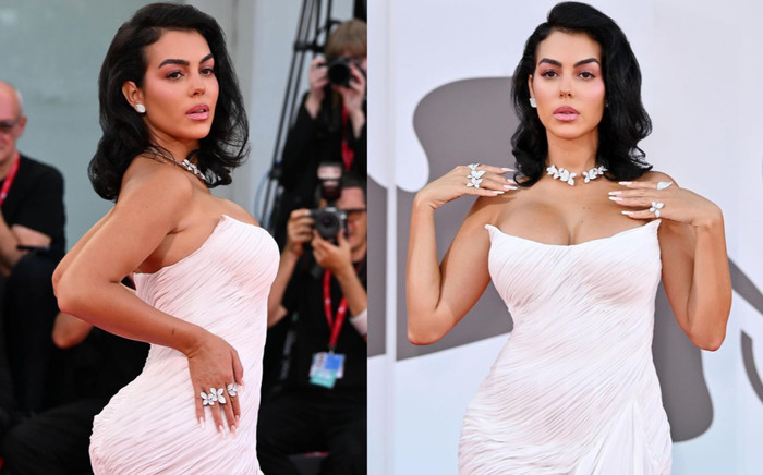 Bạn gái Ronaldo diện váy cúp ngực, khoe vòng 1 nóng bỏng hết cỡ Ảnh 2