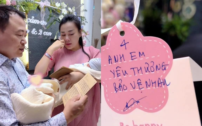 Shark Bình khiến Phương Oanh khóc nức nở vì sự quan tâm, yêu chiều trong ngày đầu về nhà hậu sinh nở. Ảnh: Sưu tầm