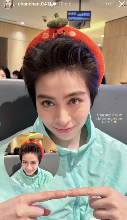 Hot girl Xoài Non công khai thể hiện tình cảm cho Gil Lê. Theo chia sẻ, Gil Lê chính là thần tượng của mỹ nhân sinh năm 2002 từ khi mới học lớp 5.