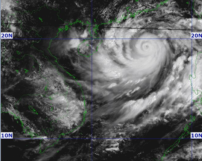 Hình ảnh vệ tinh siêu bão Yagi
