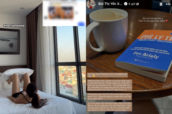 Yến Xuân chăm chỉ tập luyện ngay tại khách sạn. 