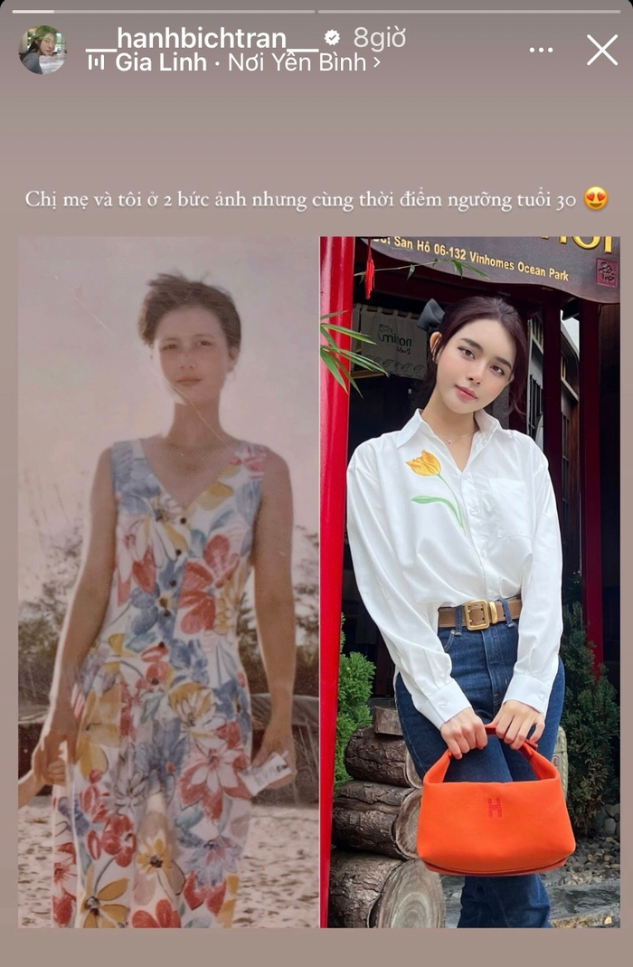 Bạn gái Vũ Văn Thanh bất ngờ khoe nhan sắc của mẹ ở tuổi 30.