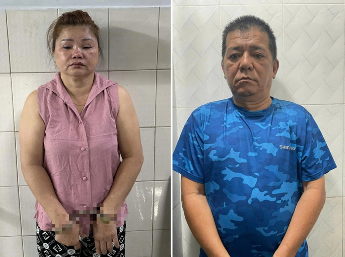 Bùi Thị Ngọc Anh và Nguyễn Văn Dũng có hành vi vi phạm pháp luật. Ảnh: Công an cung cấp