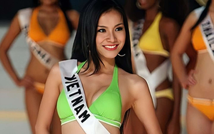 Bất ngờ với nhan sắc Hoa hậu Hoàn vũ Việt Nam đầu tiên Ảnh 2