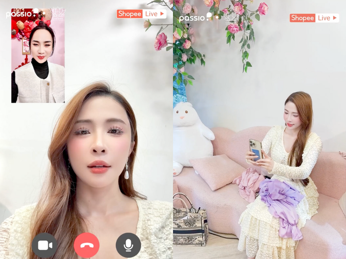 Phạm Lịch và Quỳnh Nga dù bận rộn tập luyện cho Bước Nhảy Hoàn Vũ nhưng vẫn tranh thủ hỏi nhau về phiên Megalive 11/1 sắp tới. Ảnh: Chụp màn hình