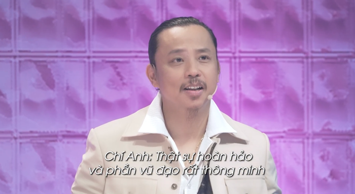 Trái ngược với cách nhận xét của Phan Hiển, Chí Anh tâp trung nói về những ưu điểm của Hooyeon và bạn nhảy. Ảnh: Chụp màn hình
