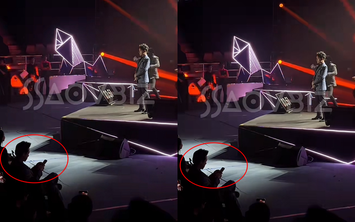 Khoảnh khắc Trấn Thành 'ngó lơ' Trúc Nhân khi 'chạm mặt' tại sự kiện tối 11/1. (Ảnh: Chụp màn hình TikTok Saovbiz)