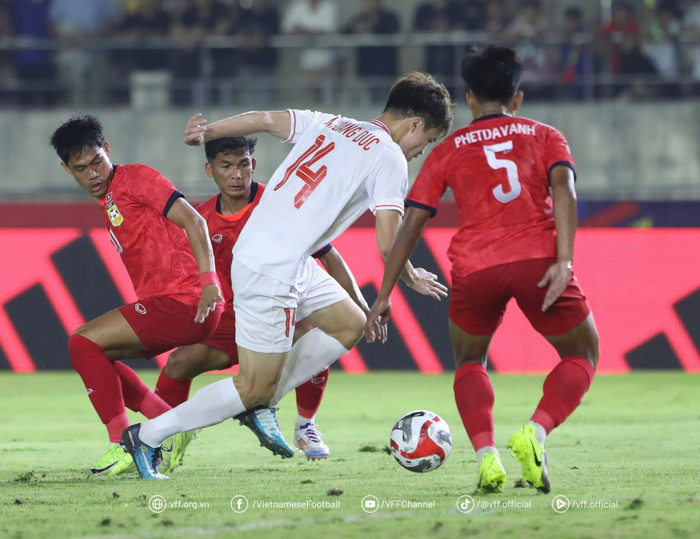 Hoàng Đức chơi rất hay ở AFF Cup 2024. Ảnh: VFF