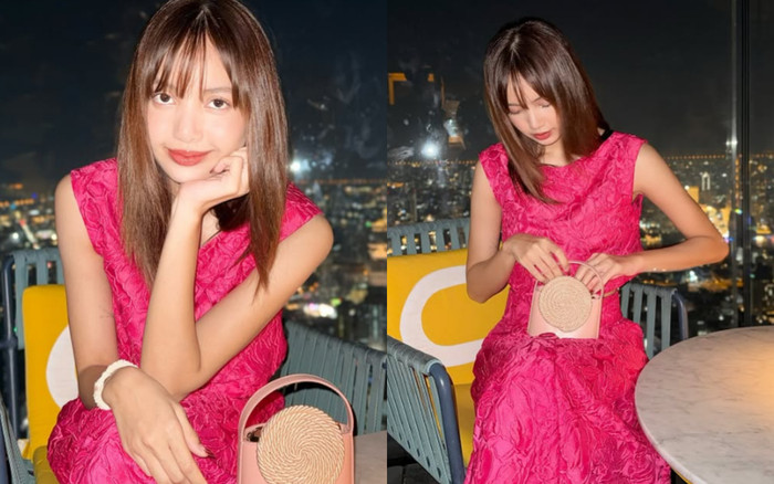 Lisa gây bão Instagram với trang phục Jacquard hồng đậm chất xuân Ảnh 2