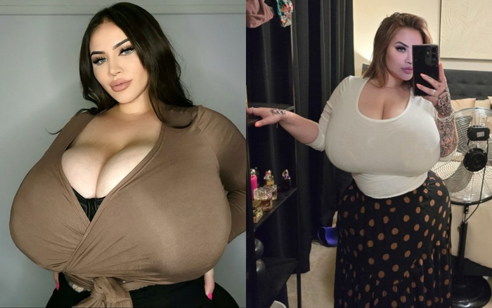 Nữ người mẫu Paige Amelia khổ sở vì vòng 1 quá cỡ. 