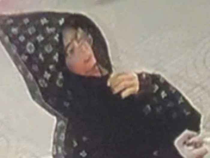 Cô gái vào trường mầm non nghi bắt cóc bé gái 3 tuổi ở Hải Phòng. Ảnh: Camera an ninh