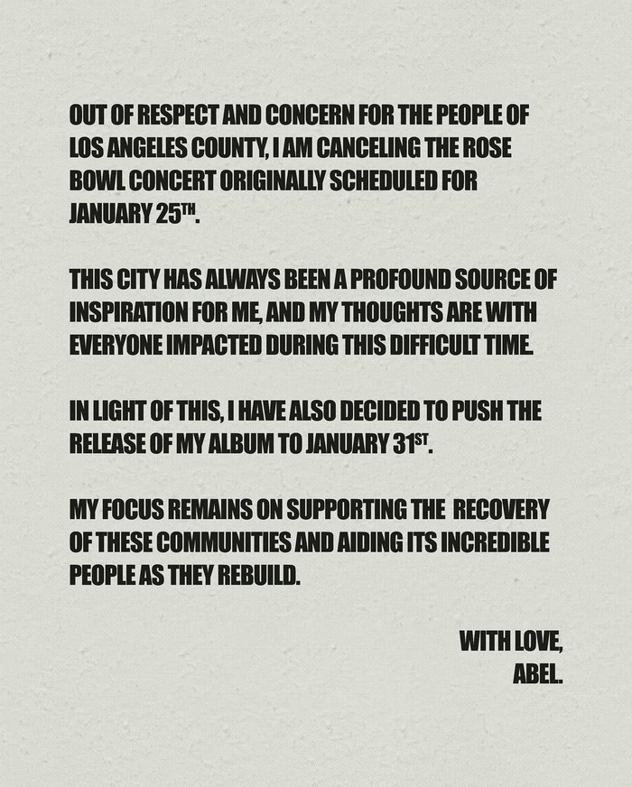 The Weeknd hủy show, hoãn phát hành album giữa thảm họa cháy rừng ở Mỹ Ảnh 2