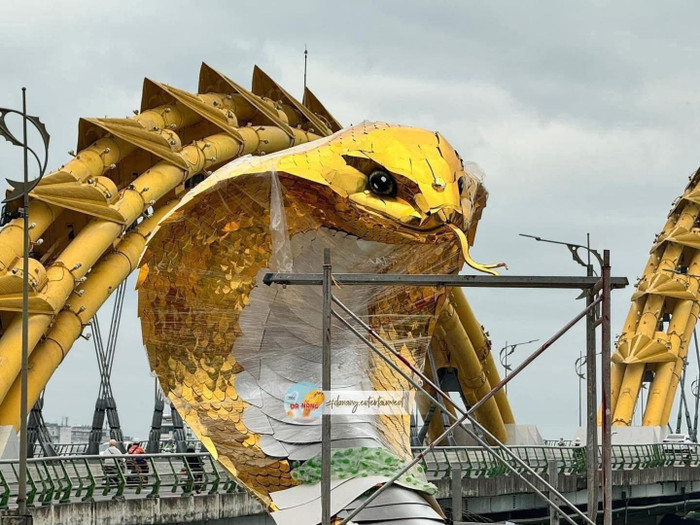 Linh vật rắn của Đà Nẵng lộ diện: Uy nghiêm và hoành tráng khiến ai cũng xuýt xoa Ảnh 3