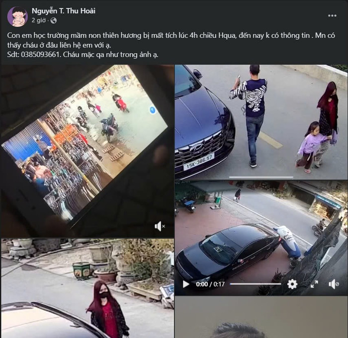 Người mẹ đăng tin mong cộng đồng mạng giúp đỡ tìm con gái