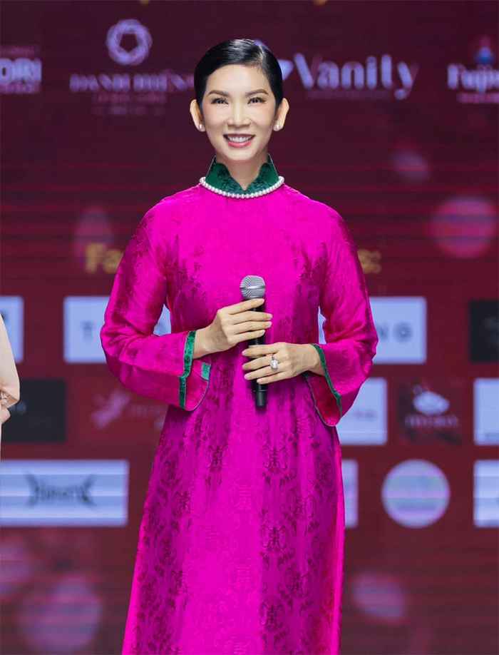 Siêu mẫu Xuân Lan tại sự kiện. 
