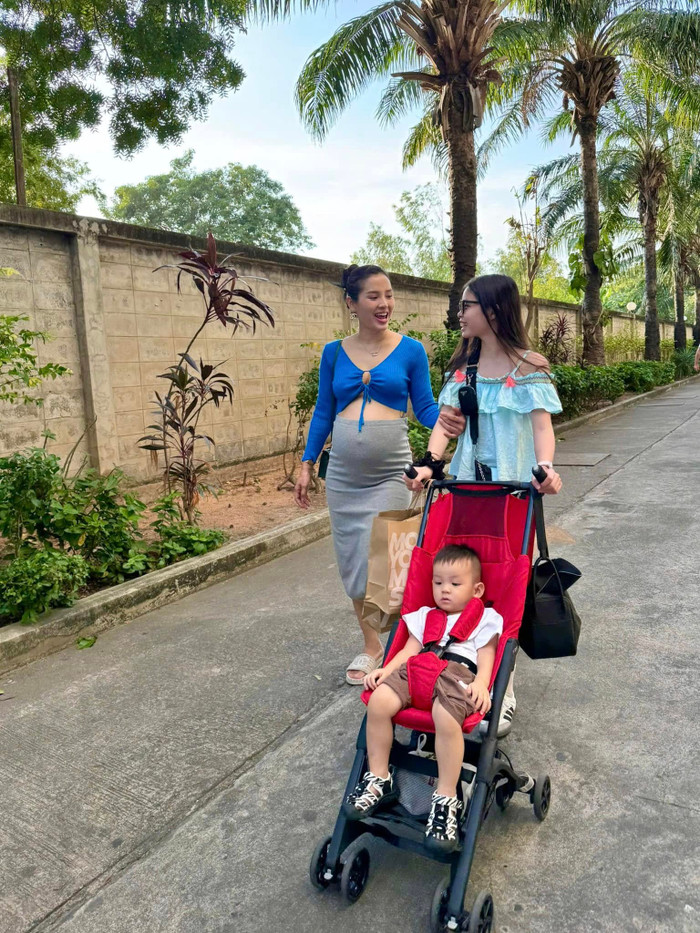 Trước khi sinh con, Phương Trinh Jolie được chồng đưa đi du lịch ở Thái Lan. Ảnh: FBNV