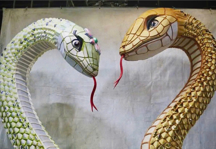 Lộ diện cặp linh vật  Kim Tỵ và Ngân Tỵ. Ảnh: PLO