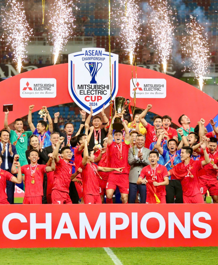 Tuyển Việt Nam được dự đoán giành chức vô địch AFF Cup liên tiếp 6 mùa tiếp theo. Ảnh: VFF