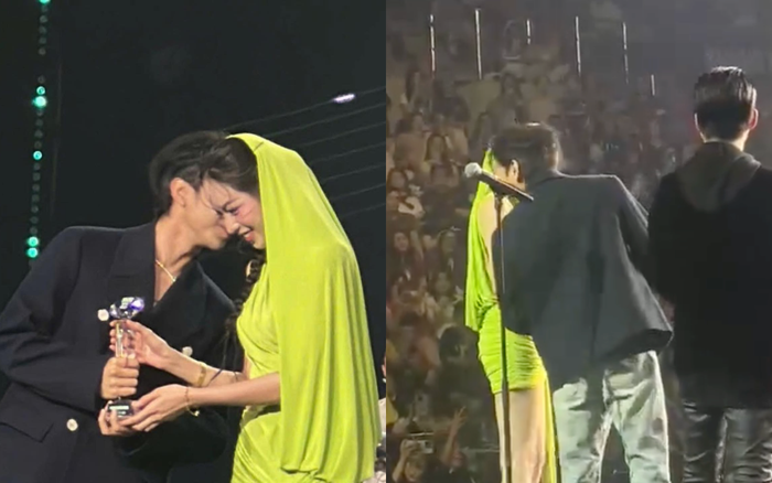 Cặp đôi Soobin Hoàng Sơn - Thanh Thuỷ đang gây 'sốt' cõi mạng sau màn gặp gỡ vào tối ngày 15/1. Ảnh: Sưu tầm